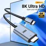Кабель Type-C HDMI 8K 60Hz 2м Thunderbolt3 Type-C DisplayPort 8k