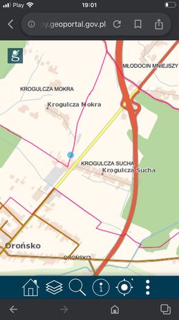 Dzialka Orońsko/Krogulcza 1200m