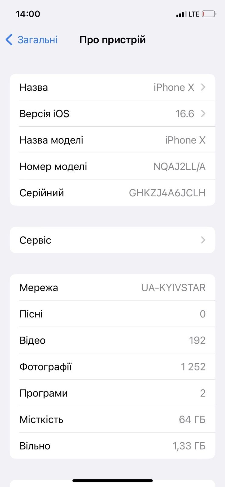 Apple iPhone  X 64Gb