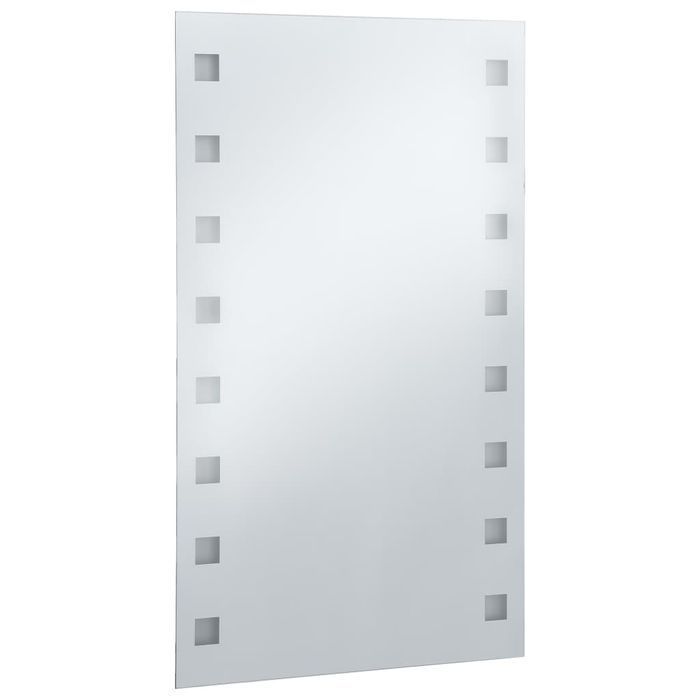 Vidaxl Ścienne Lustro Łazienkowe Z Led, 60 X 100 Cm