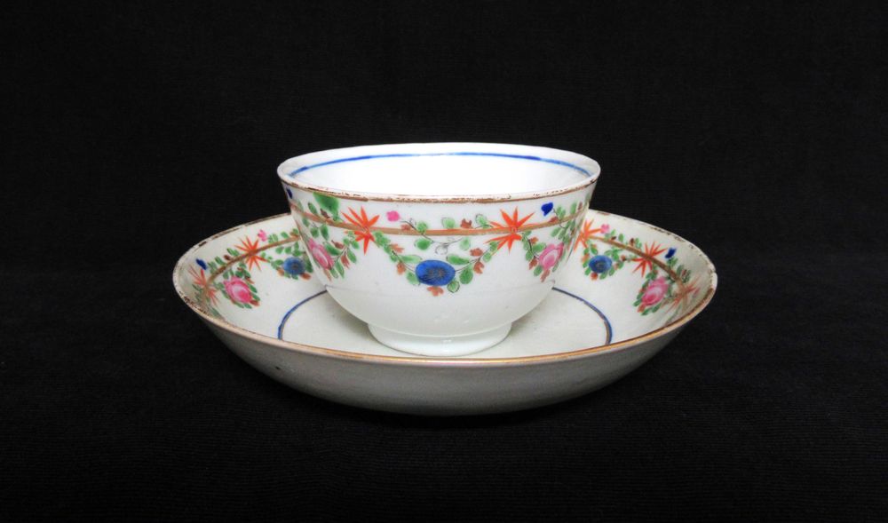 Taça e Pires Porc. China, Cia. Índias Séc. XVIII (Ref. 3)