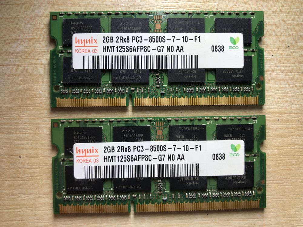 Оперативна пам'ять для ноутбука Hynix SODIMM DDR3 2Gb 1066MHz 8500s