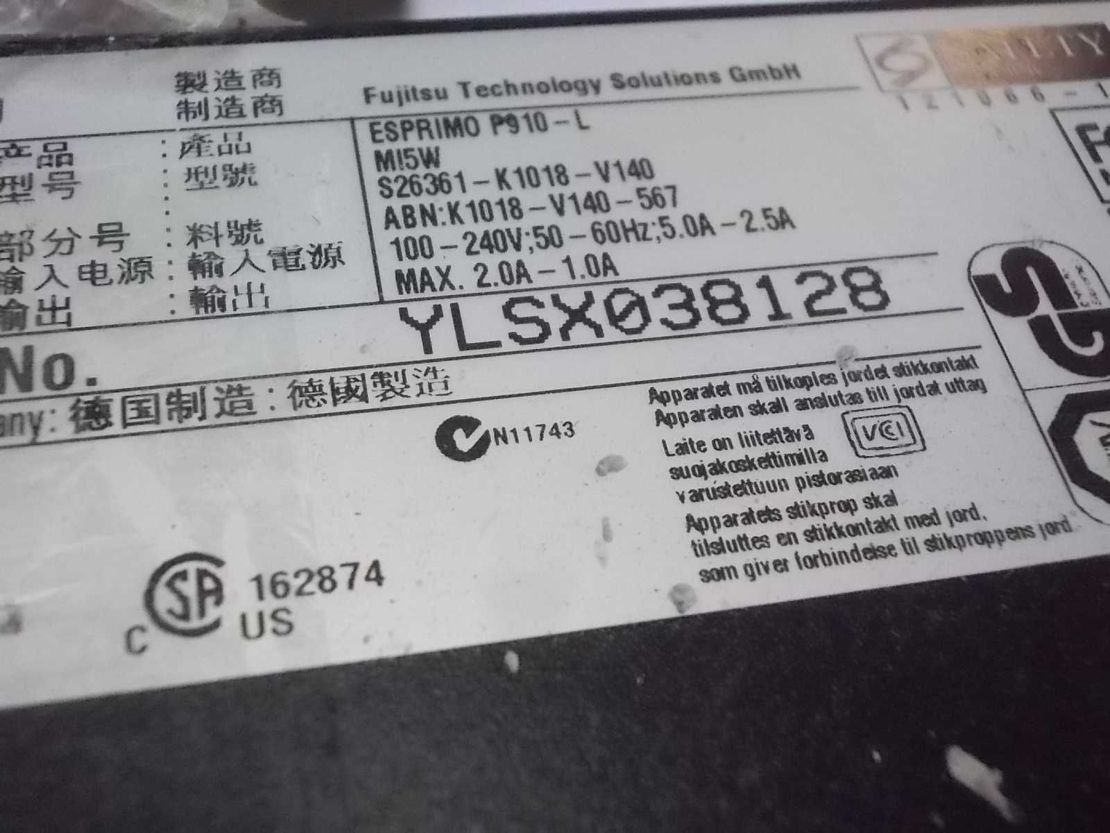 Fujitsu Esprimo P910L core i3-3220 8GB DDR3