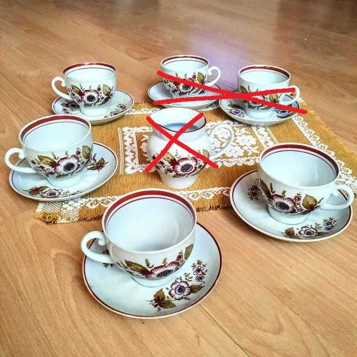 Чайные пары   - Фарфор СССР - Барановский фарфоровый завод