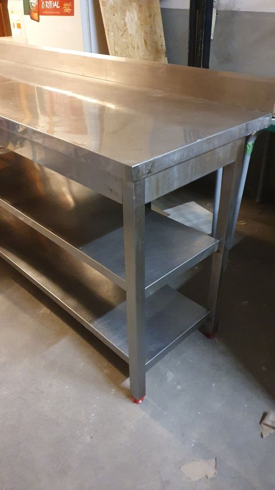 Bancada inox para café - 3 metros