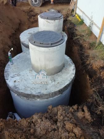 Монтаж септика і каналізації під ключ з кілець 15/17/20 куб.