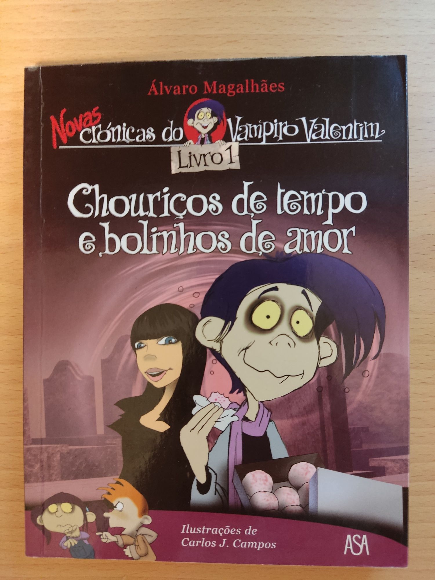 Livro da coleção Novas Crónicas do Vampiro Valentim