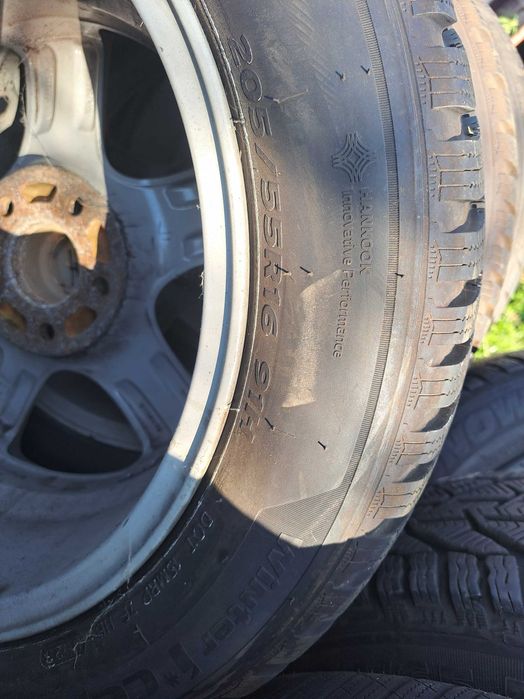 Opony zimowe na felgach aluminiowych Borbet 205/55 R16