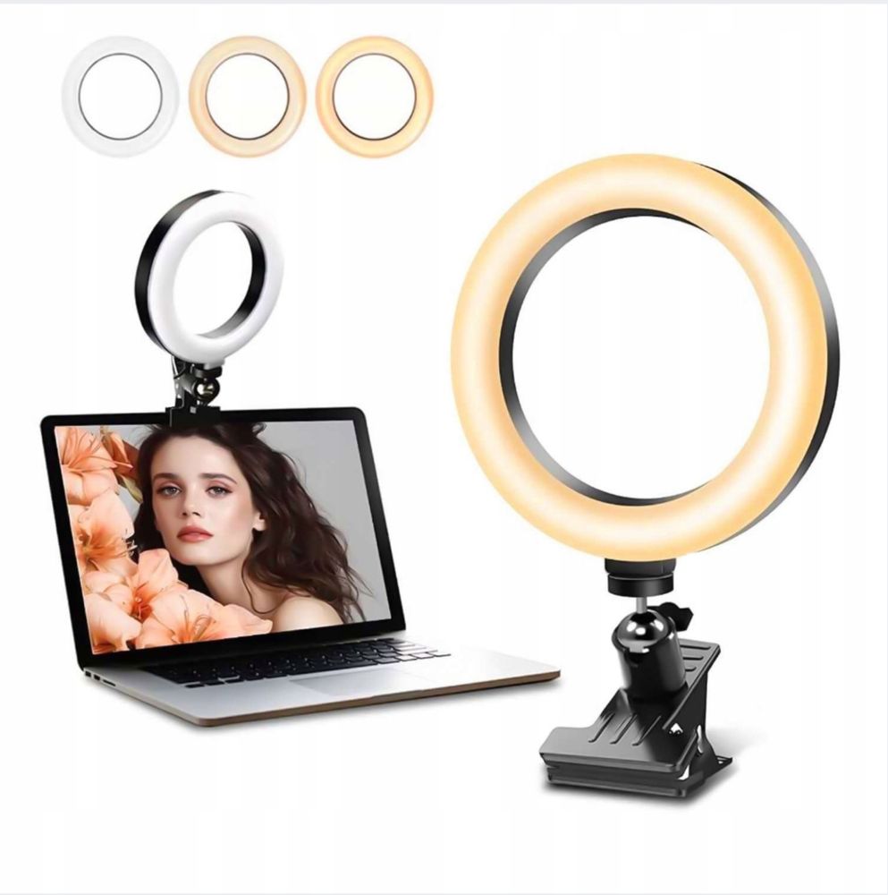 Lampa LED pierscieniowa na tablet, laptop, STREAM