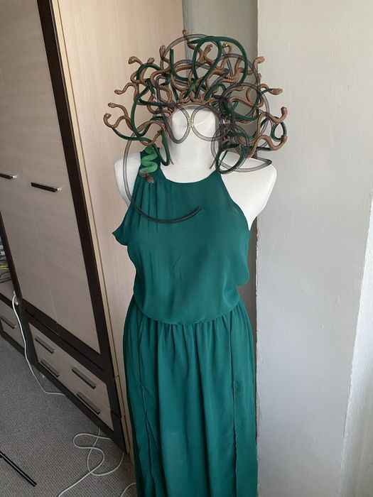 Костюм і корона Медузи Горгони. Костюм для вечірок/маскараду/Хеловвіну