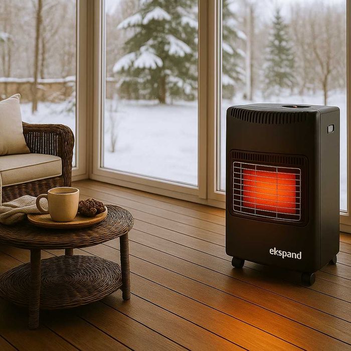 PIECYK GAZOWY szybkie ogrzewanie 4200W na butle GRZEJNIK na gaz