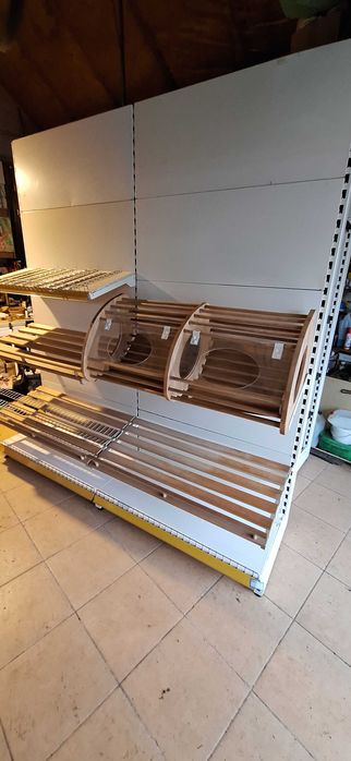 Regały sklepowe  metalowe-półki na pieczywo ,240x200  240x130