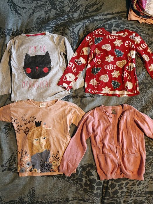 Paczka ubrań dla dziewczynki 122, 122/128