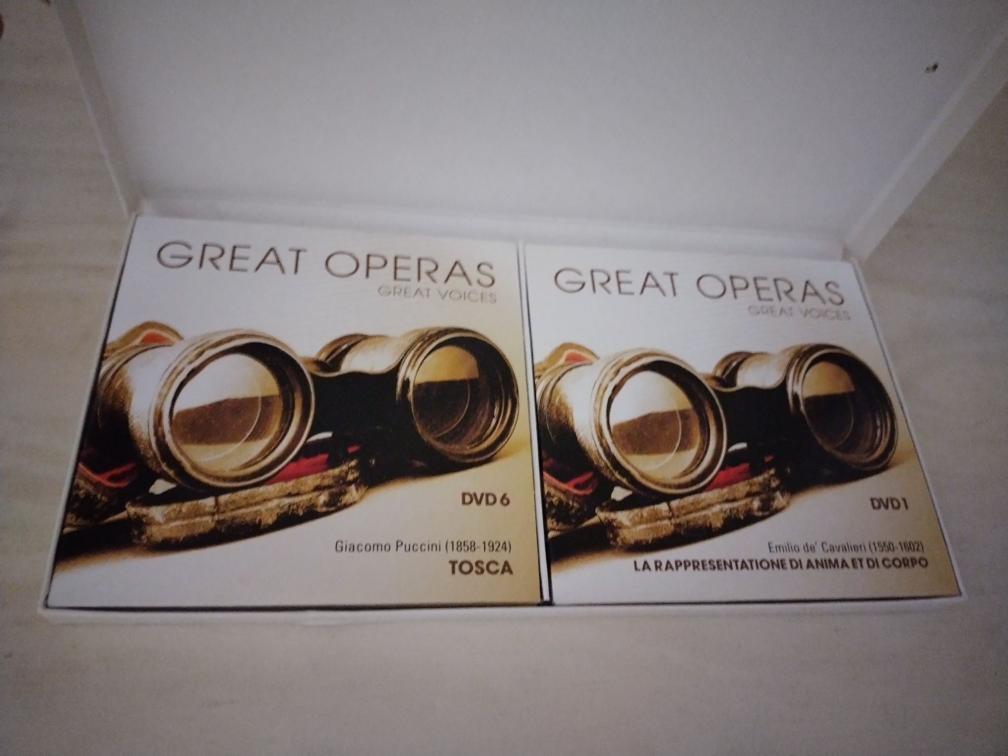 Great operas Great Voices 10 DVD's excelente estado
