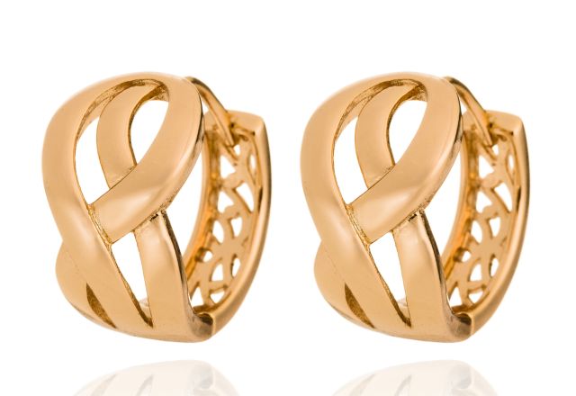 biżuteria pozłacana - kolczyki e29 gold