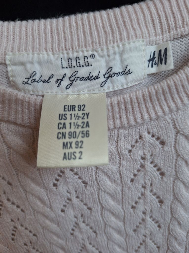Prześliczna sukienka 92 H&M świąteczna elegancka okazje i na codzień