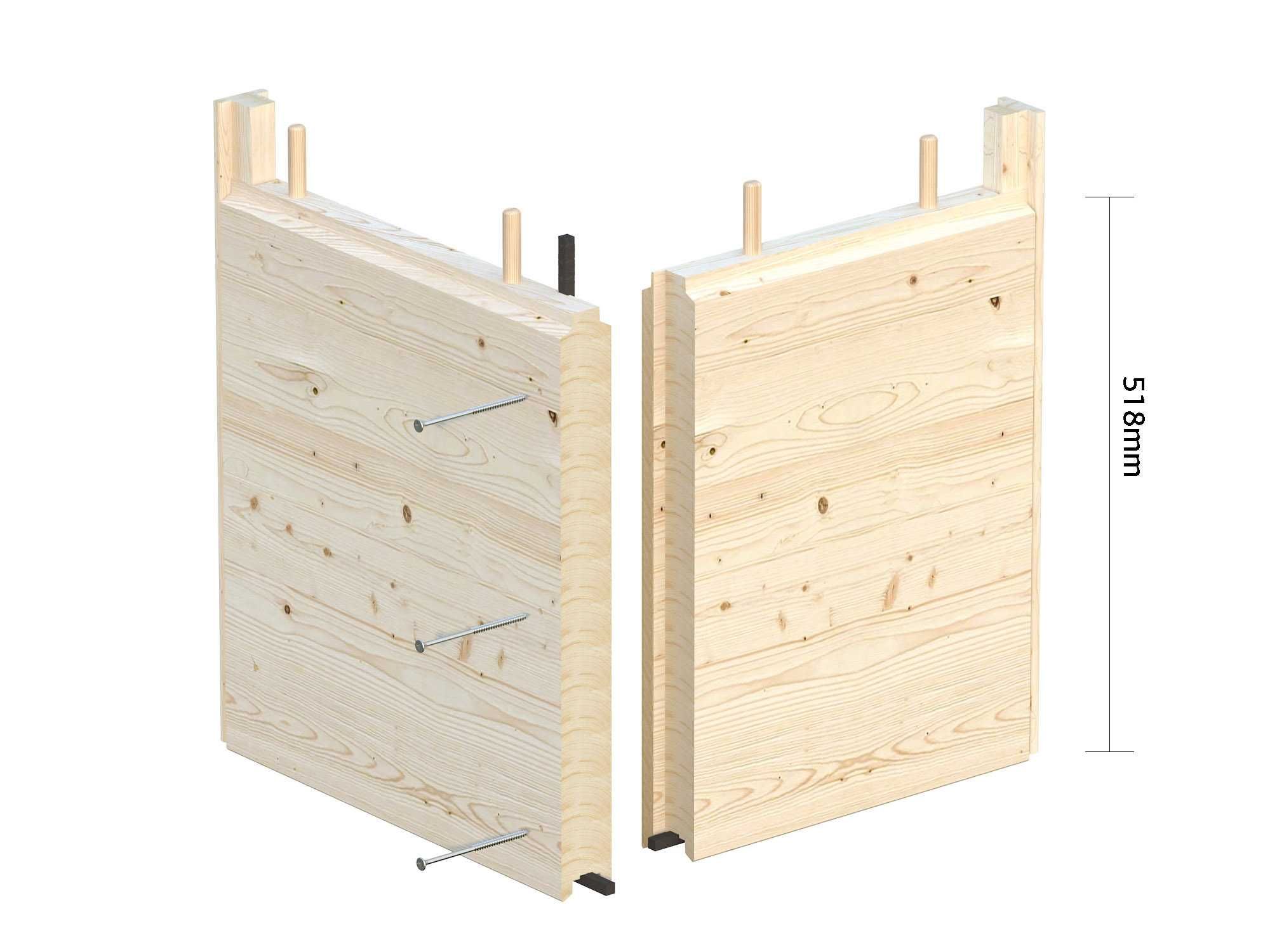 Sauna ogrodowa prostokątna, świerk skandynawski