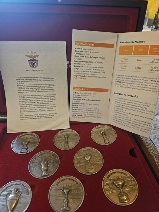 Coleção de estanho Benfica
