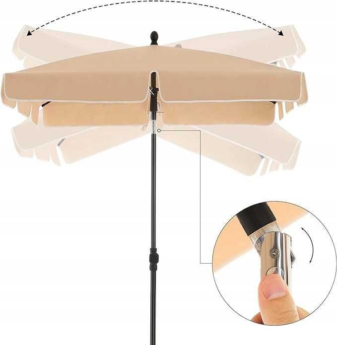 Parasol Songmics beże i brązy GPU25BR S3