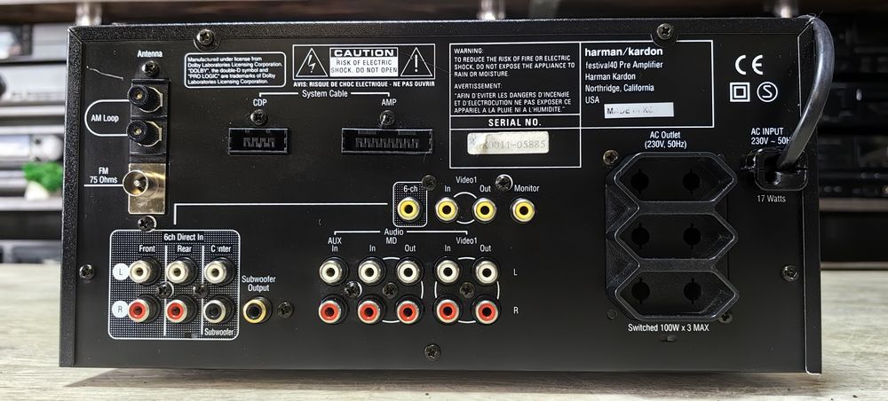 Попередній підсилювач Harman Kardon festival 40