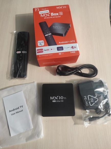 Смарт ТВ приставка MX10 F1 2/16gb Xiaomi аналог TV Box Android 13 +гол