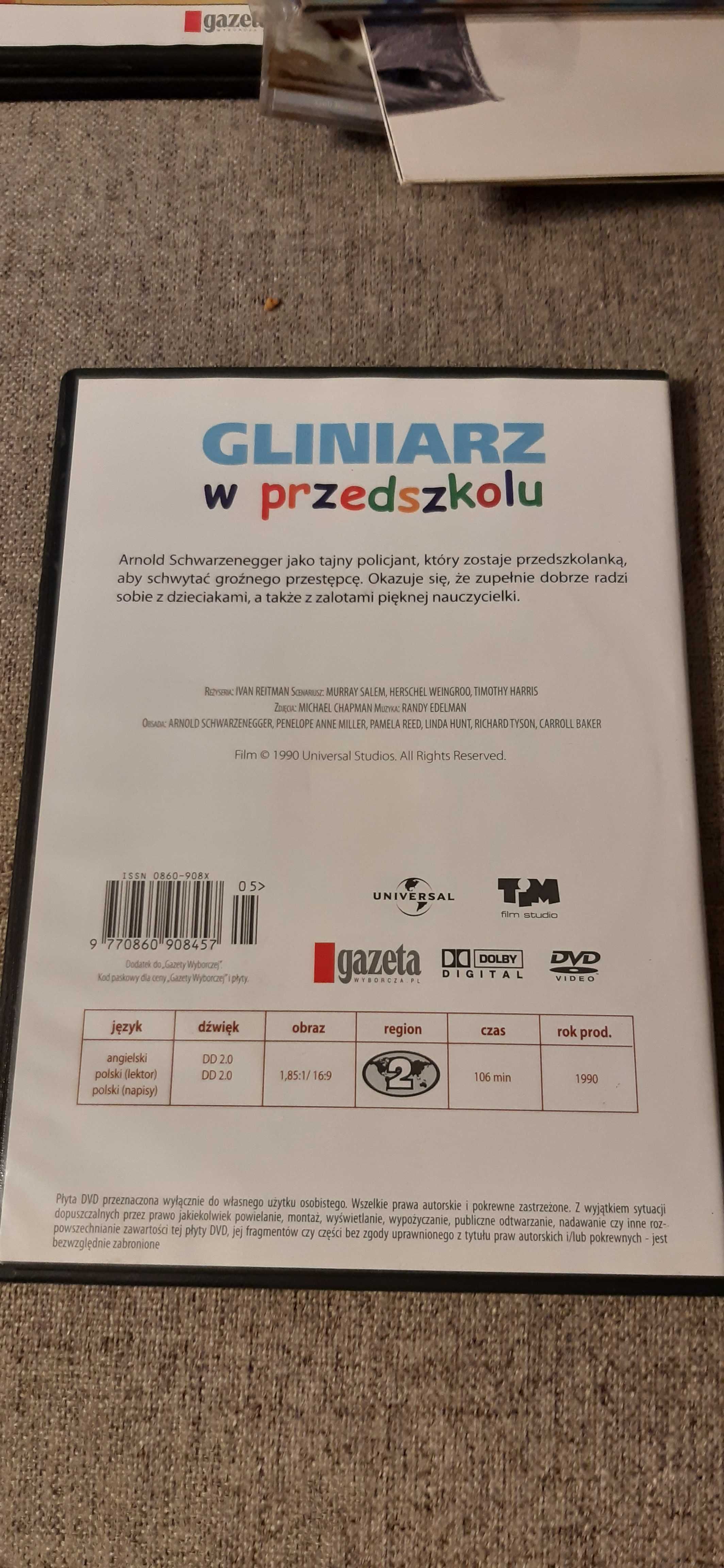 dvd gliniarz w przedszkolu Arnold Schwarzenegger klasyka kina