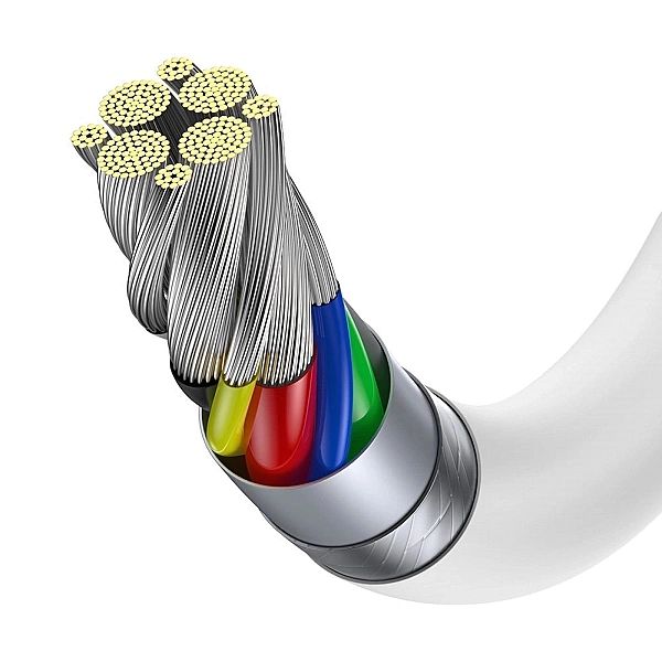 Kabel Baseus CATYS-C02 USB-C - USB-C PD QC FCP 100W 5A 2m - biały