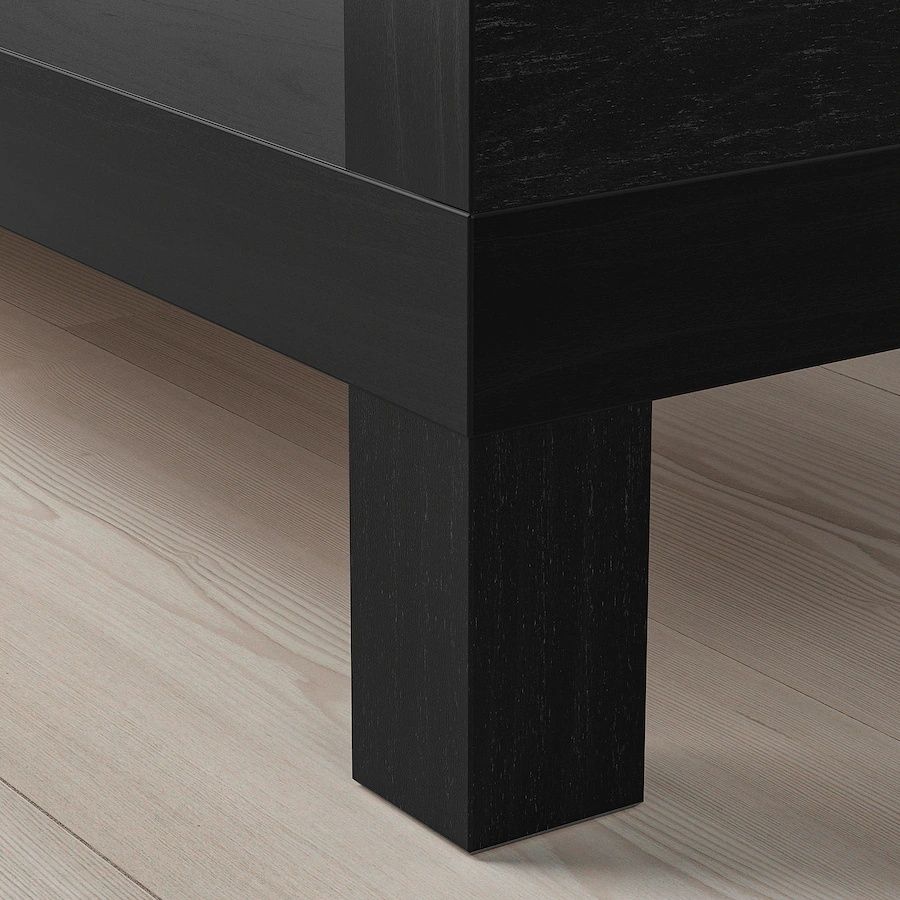 Szafka pod TV, czarnybrąz, 120x35x36 cm LACK