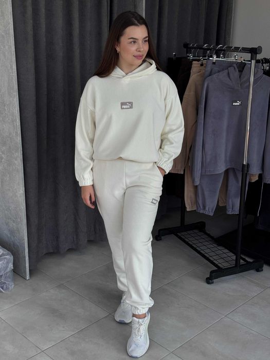 НА ЗИМУ! Уютный зимний костюм с утяжкой кофта+штаны S-XXL чорний