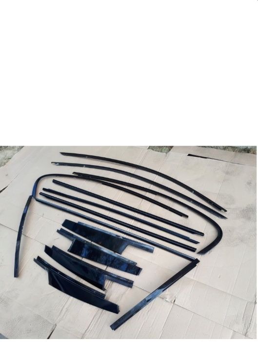 BMW F10 F11 F15 F16 F25 F26 F30 F34 F07 комплект шадовлайн чёрный хром