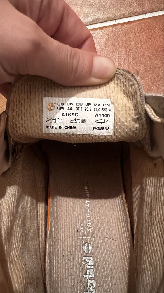 Timberland trapery rozowe 37,5 damskie wizane