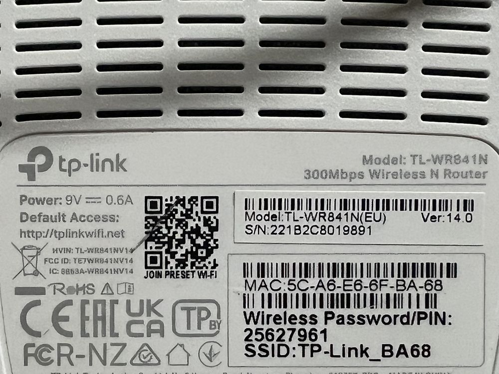 Router Wi-Fi TP-LINK TL-WR841N (N300 - 300 Mbps)