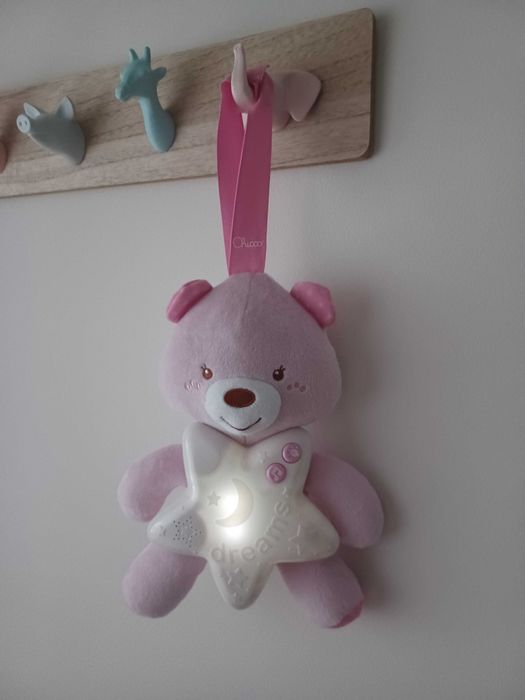 Chicco Ursinho Boa Noite luz de presença música e ruído branco bebé