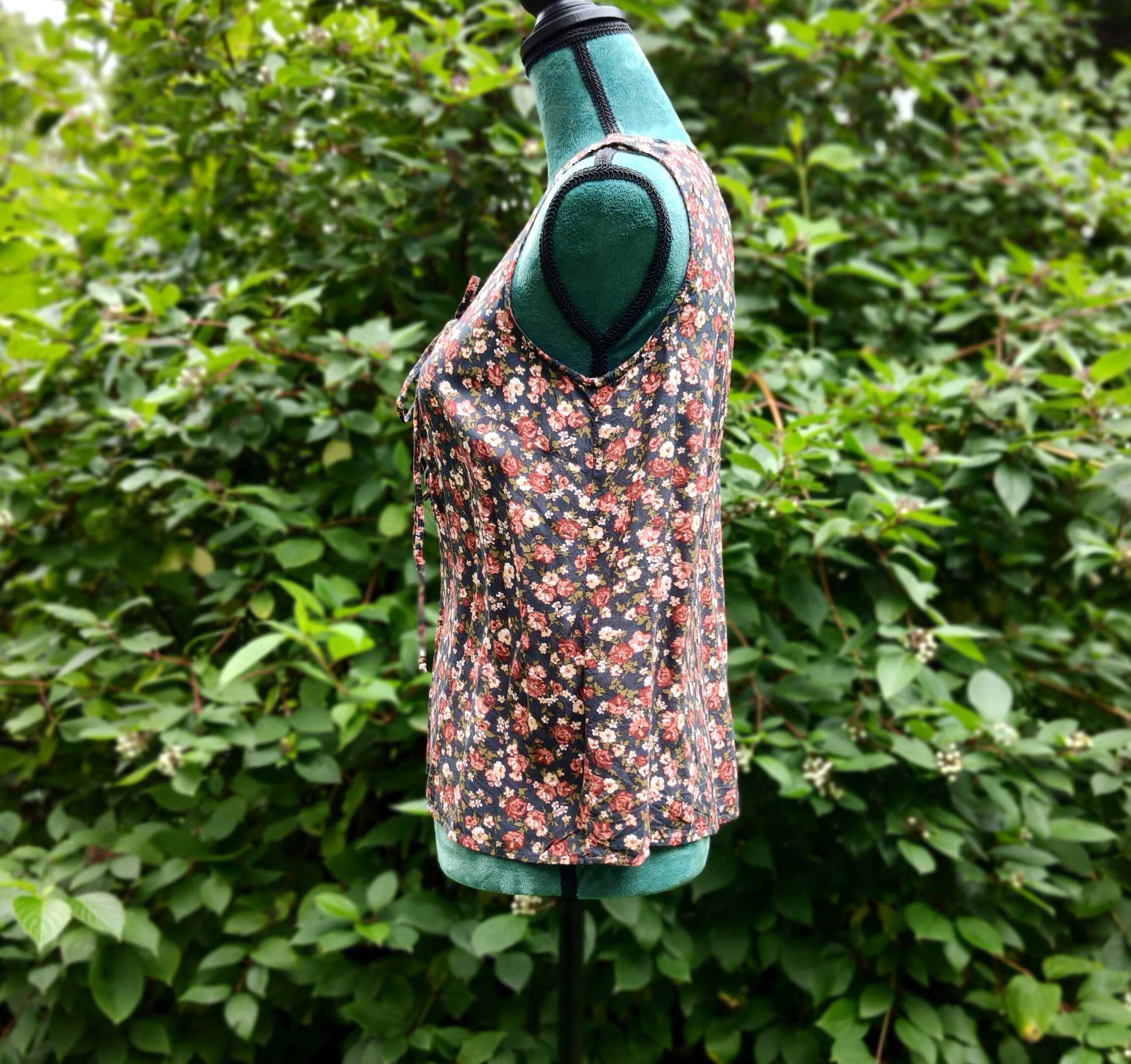 Kwiatowa bluzka top Vero Moda S 36 kwiaty floral retro cottagecore