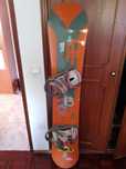 Prancha snowboard 5 dias de uso + fixações.