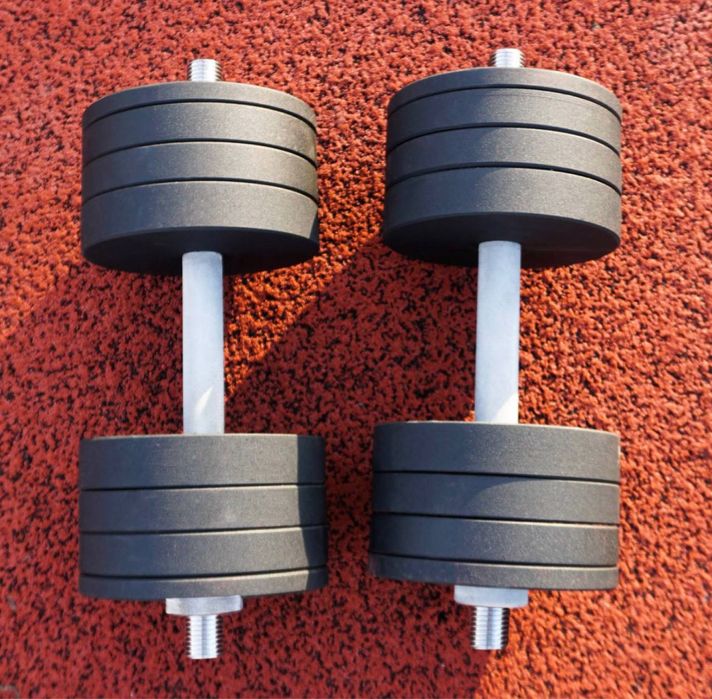 Розбірні гантелі по 10 12 16 18 20 22 24 30 40КГ з покраскою, розбірні