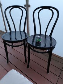 2 krzesła ikea czarne
