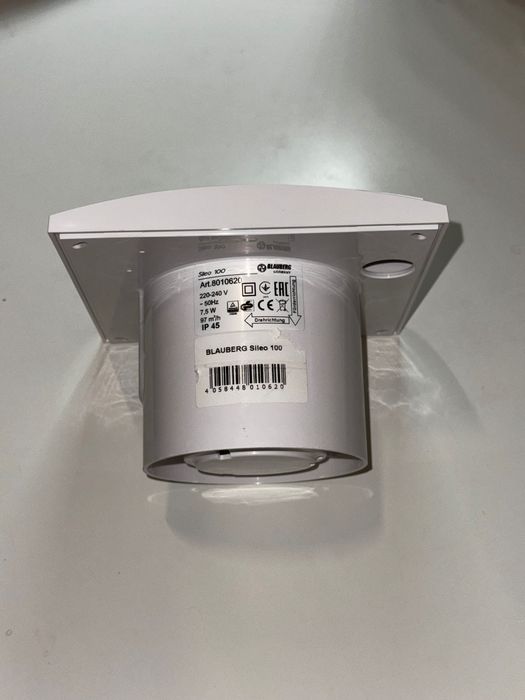 Вентилятор Blauberg Sileo 100 — новий