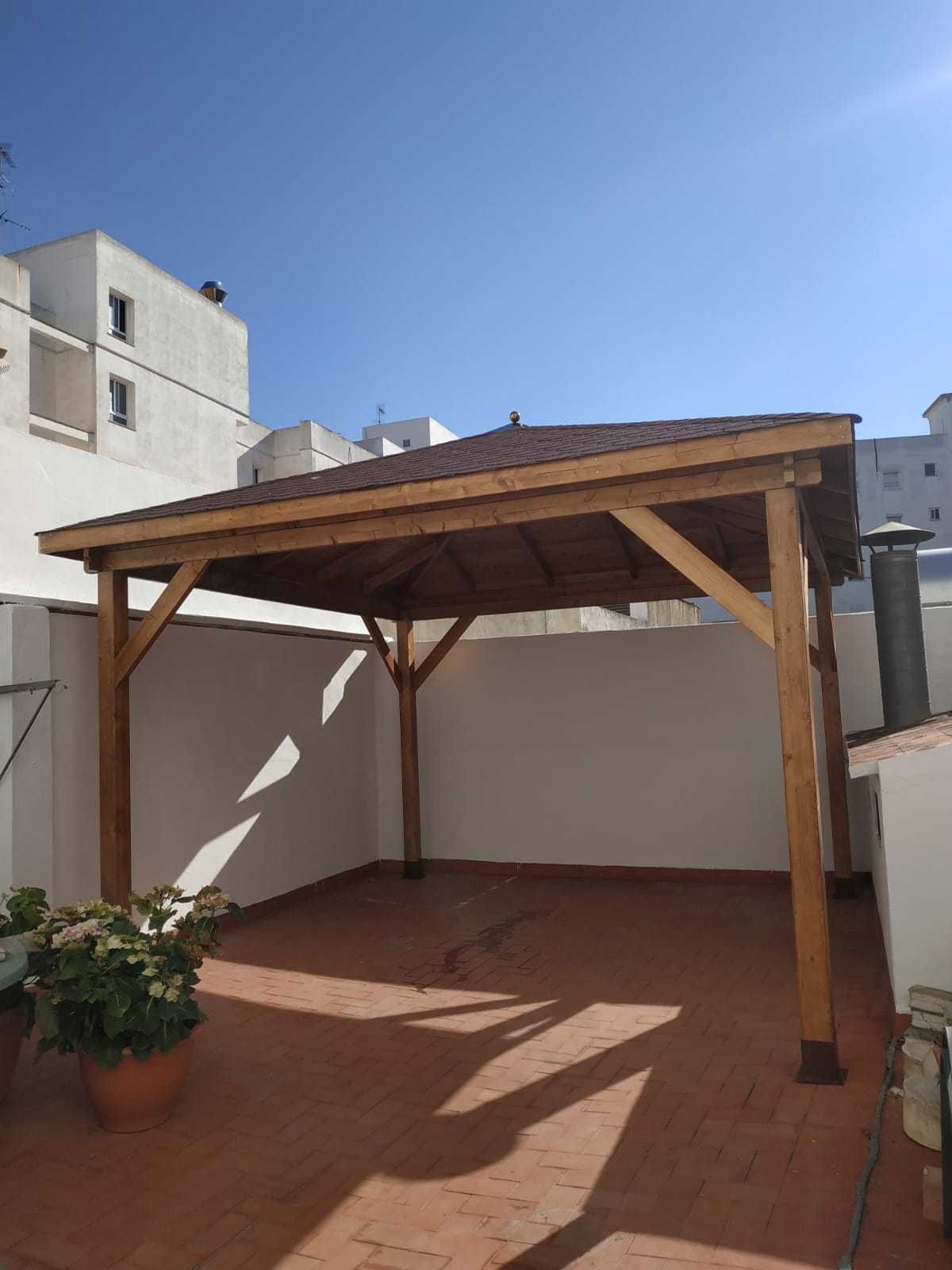 Pérgola LANZAROTE a Quatro Aguas de 4x4