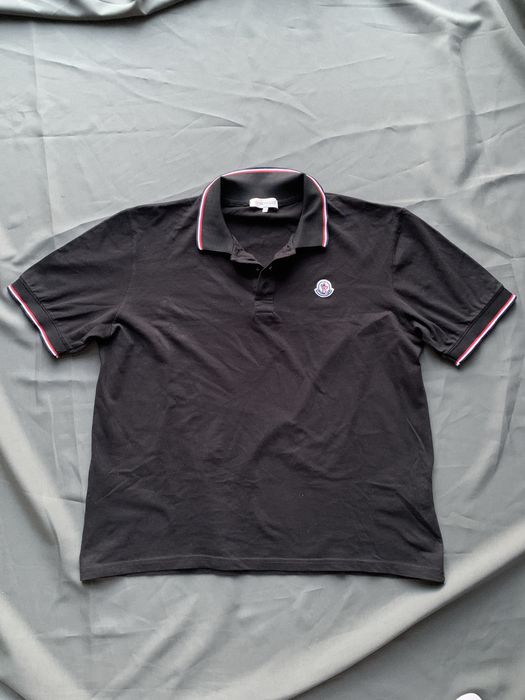 Поло Moncler чорне, стан ідеал (L/XL)