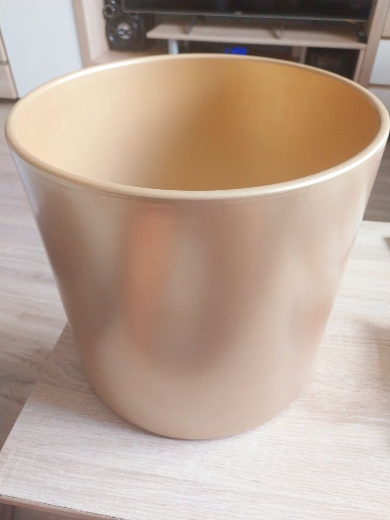 Donica ceramiczna złota Obi duża