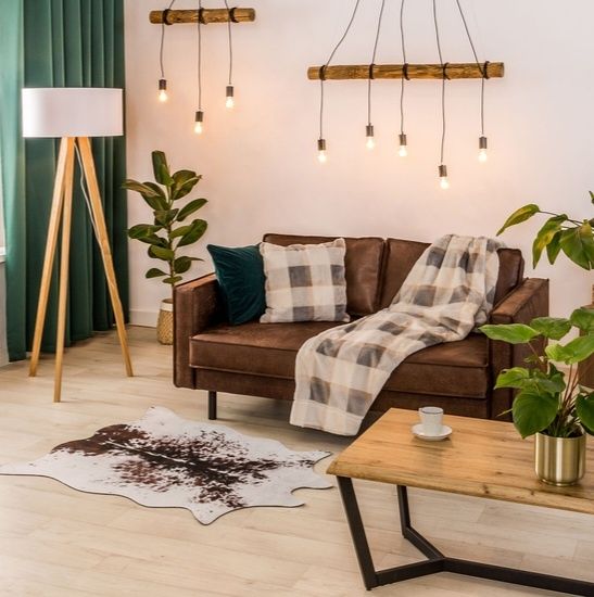 Lampa loft drewno żarówki Agata Meble