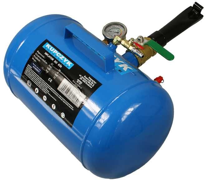 Inflator zbiornik ciśnieniowy uderzeniowe pompowanie 19l Kupczyk