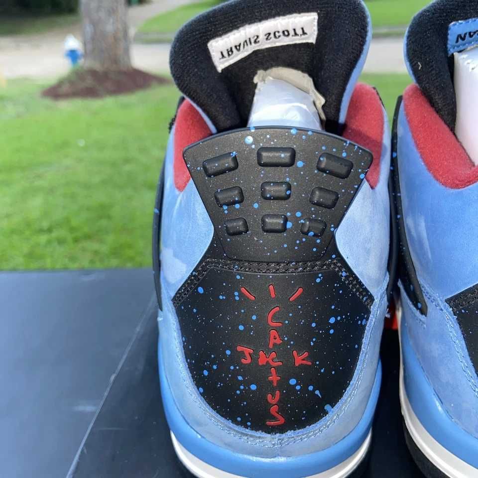 Nowość*NowyJordan4NikeAir4 NiebieskiUnisexTrampki 43