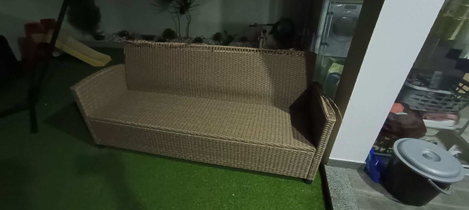 Sofá de Jardim em verga de plástico