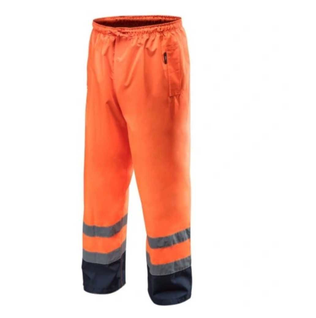 Nowe spodnie robocze wodoodporne pomarańczowe
