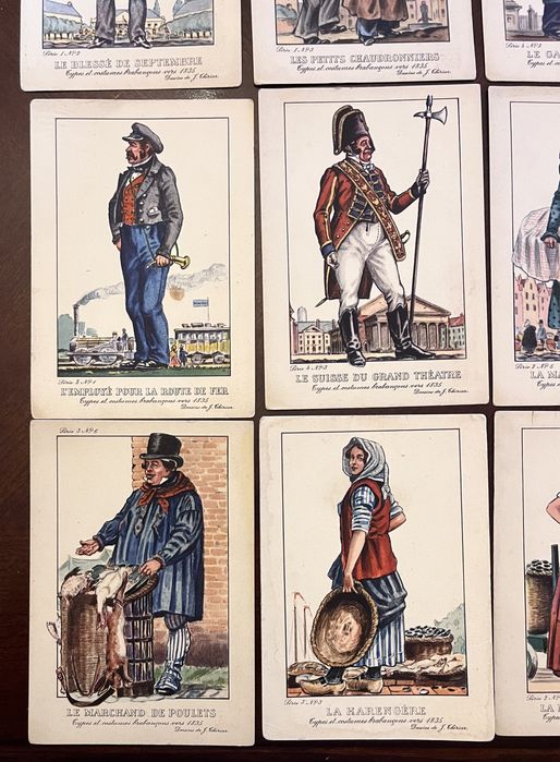 Przedwojenne pocztówki James Thiriar. 12 sztuk