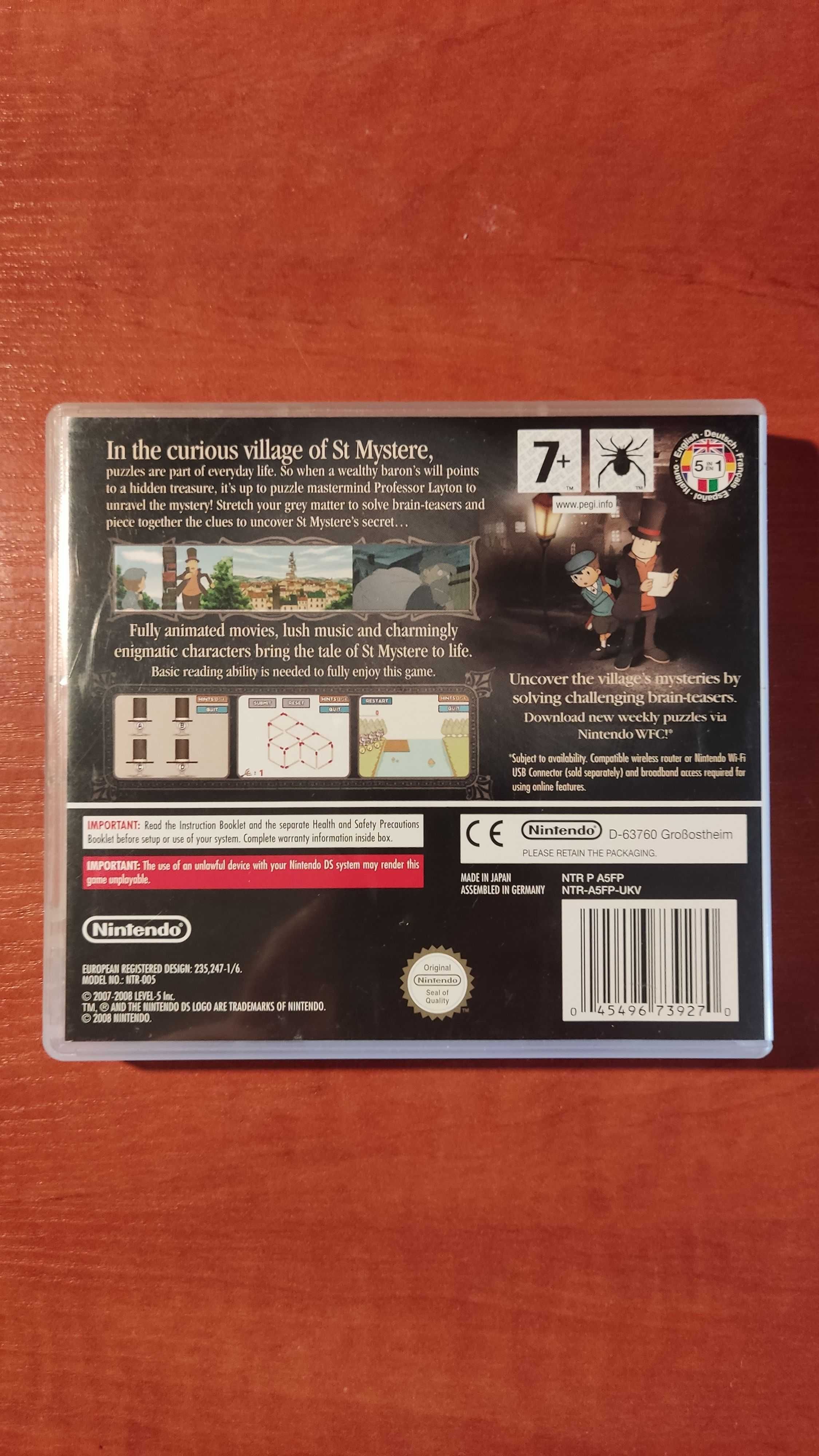 Gra Nintendo DS - Professor Layton and The Curious Village