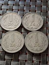 sprzedam 4 monety 1 zl 1974 zzm