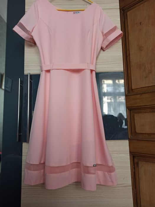 Sukienka jasny pudrowy róż  r.44